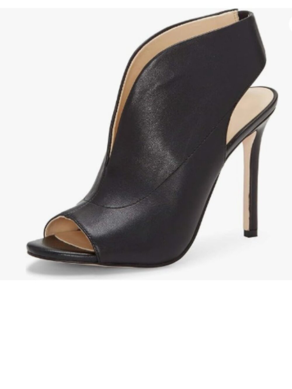YDN Black Slingback Peep Toe Stiletto High Heel Sandals Ankle Boots Cutout Shoe